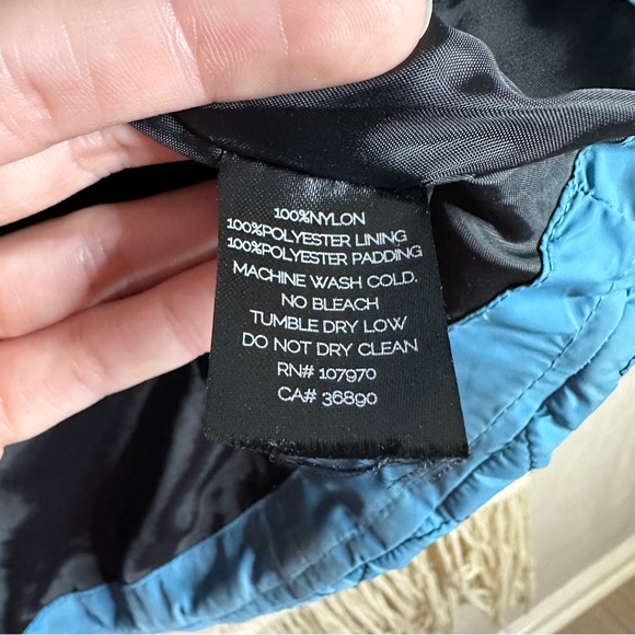 KERRITS blue quilted zip front equestrian winter vest S - Picture 8 of 8